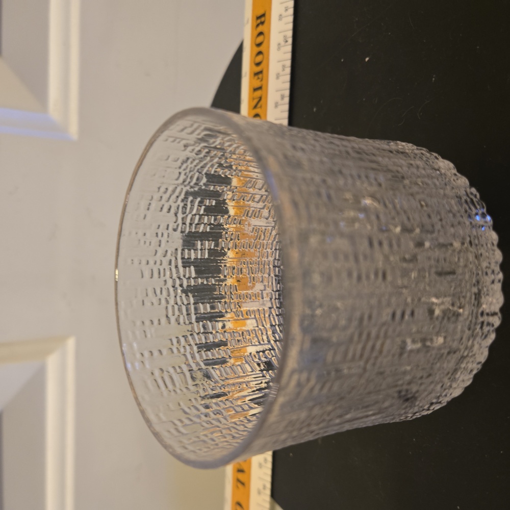 Vintage Iittala Finland Tapio Wirkkala Textured Scandinavian Design Glas… - Picture 7 of 7